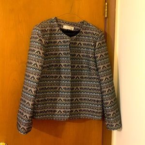 Tahari mosaic print blazer size 16
